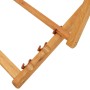 Silla de playa plegable madera maciza de eucalipto y tela crema de vidaXL, Sillas de jardín - Ref: Foro24-310314, Precio: 71,...
