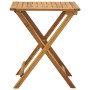 Mesa y sillas bistró plegables 3 pzas y cojines madera maciza de vidaXL, Conjuntos de jardín - Ref: Foro24-310275, Precio: 14...