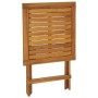 Mesa y sillas bistró plegables 3 pzas y cojines madera maciza de vidaXL, Conjuntos de jardín - Ref: Foro24-310275, Precio: 14...