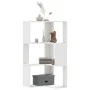 Estantería de esquina 3 niveles madera blanco 50x50x102 cm de , Librerías y estanterías - Ref: Foro24-852591, Precio: 54,81 €...