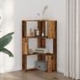 Estantería de esquina 3 niveles madera envejecida 50x50x102 cm de , Librerías y estanterías - Ref: Foro24-852598, Precio: 53,...