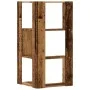 Estantería de esquina 3 niveles madera envejecida 50x50x102 cm de , Librerías y estanterías - Ref: Foro24-852598, Precio: 52,...