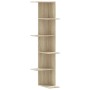 Estantería pared de esquina madera roble Sonoma 36,5x36,5x140cm de , Estantes y estanterías - Ref: Foro24-852629, Precio: 55,...
