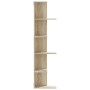 Estantería pared de esquina madera roble Sonoma 36,5x36,5x140cm de , Estantes y estanterías - Ref: Foro24-852629, Precio: 55,...
