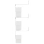 Estantería pared esquina madera ingeniería blanco 45x45x147 cm de , Estantes y estanterías - Ref: Foro24-852636, Precio: 51,0...
