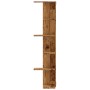 Estantería pared de esquina madera envejecida 36,5x36,5x140 cm de , Estantes y estanterías - Ref: Foro24-852634, Precio: 59,3...