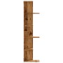 Estantería pared de esquina madera envejecida 36,5x36,5x140 cm de , Estantes y estanterías - Ref: Foro24-852634, Precio: 59,3...