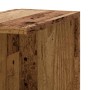 Estantería pared de esquina madera envejecida 36,5x36,5x140 cm de , Estantes y estanterías - Ref: Foro24-852634, Precio: 59,3...