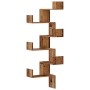 Estantería de pared de esquina madera envejecida 45x45x147 cm de , Estantes y estanterías - Ref: Foro24-852643, Precio: 57,46...