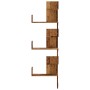 Estantería de pared de esquina madera envejecida 45x45x147 cm de , Estantes y estanterías - Ref: Foro24-852643, Precio: 57,46...