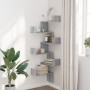 Estantería pared de esquina madera gris Sonoma 45x45x147 cm de , Estantes y estanterías - Ref: Foro24-852641, Precio: 48,87 €...