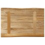 Tablero de mesa borde natural madera maciza mango 50x40x2,5 cm de , Tableros para mesas - Ref: Foro24-370655, Precio: 37,99 €...