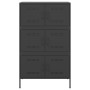 Aparador de acero negro 68x39x113 cm de , Aparadores - Ref: Foro24-842958, Precio: 142,86 €, Descuento: %