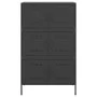 Aparador de acero negro 68x39x113 cm de , Aparadores - Ref: Foro24-842958, Precio: 141,24 €, Descuento: %