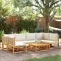 Set de sofás de jardín con cojines 7 pzas madera maciza acacia de , Conjuntos de jardín - Ref: Foro24-3278932, Precio: 733,85...