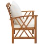Banco de jardín con cojines 119 cm madera maciza de acacia de vidaXL, Bancos de jardín - Ref: Foro24-310270, Precio: 177,34 €...