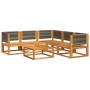 Set de sofás de jardín con cojines 6 pzas madera maciza acacia de , Sofás de exterior - Ref: Foro24-3278828, Precio: 669,12 €...
