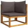 Set de sofás de jardín con cojines 6 pzas madera maciza acacia by , Outdoor sofas - Ref: Foro24-3278823, Price: 547,13 €, Dis...