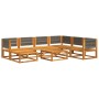Set de sofás de jardín con cojines 8 pzas madera maciza acacia de , Sofás de exterior - Ref: Foro24-3278835, Precio: 861,40 €...