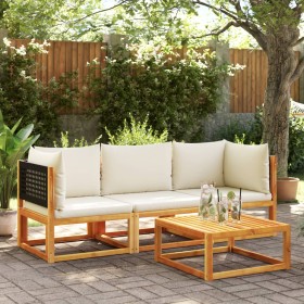 Set de sofás de jardín con cojines 3 pzas madera maciza acacia de , Conjuntos de jardín - Ref: Foro24-3278877, Precio: 332,96...