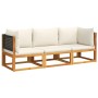 Set de sofás de jardín con cojines 3 pzas madera maciza acacia de , Conjuntos de jardín - Ref: Foro24-3278877, Precio: 332,96...