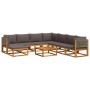 Set de sofás de jardín con cojines 9 pzas madera maciza acacia de , Conjuntos de jardín - Ref: Foro24-3278907, Precio: 937,69...