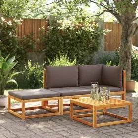 Gartensofa-Set mit 3-teiligen massiven Akazienholz-Sitzgarnituren. von , Gartensets - Ref: Foro24-3278913, Preis: 293,40 €, R...