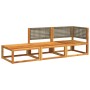 Set de sofás de jardín con cojines 3 pzas madera maciza acacia de , Conjuntos de jardín - Ref: Foro24-3278913, Precio: 299,58...
