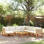 Set de sofás de jardín con cojines 9 pzas madera maciza acacia de , Conjuntos de jardín - Ref: Foro24-3278930, Precio: 992,56...
