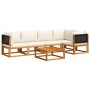 Set de sofás de jardín con cojines 6 pzas madera maciza acacia de , Conjuntos de jardín - Ref: Foro24-3278875, Precio: 608,68...