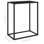 Mesa consola vidrio templado negro 60x35x75 cm en Mesas auxiliares | Comprar online en Foru.es