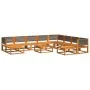 Set de sofás de jardín con cojines 11 pzas madera maciza acacia by , Outdoor sofas - Ref: Foro24-3278837, Price: 1,00 €, Disc...