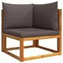 Set de sofás de jardín con cojines 11 pzas madera maciza acacia by , Outdoor sofas - Ref: Foro24-3278837, Price: 1,00 €, Disc...