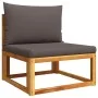 Set de sofás de jardín con cojines 11 pzas madera maciza acacia by , Outdoor sofas - Ref: Foro24-3278837, Price: 1,00 €, Disc...