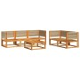 Set de sofás de jardín con cojines 6 pzas madera maciza acacia de , Sofás de exterior - Ref: Foro24-3278856, Precio: 718,53 €...