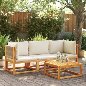 Set de sofás de jardín con cojines 3 pzas madera maciza acacia de , Sofás de exterior - Ref: Foro24-3278854, Precio: 381,45 €...