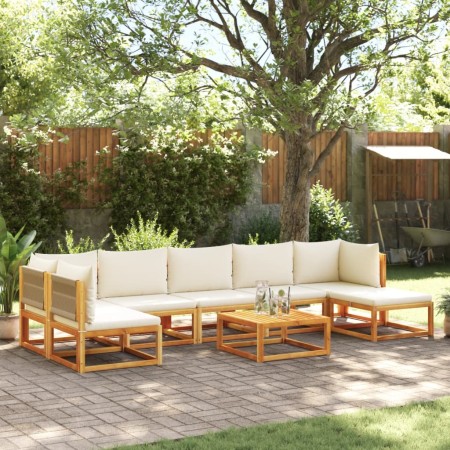 Set de sofás de jardín con cojines 8 pzas madera maciza acacia de , Sofás de exterior - Ref: Foro24-3278868, Precio: 825,26 €...