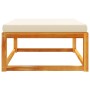 Taburete de jardín con cojín madera maciza acacia 65x65x29 cm de , Sofás de exterior - Ref: Foro24-3278939, Precio: 85,97 €, ...