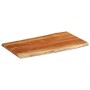 Tablero de mesa rectangular borde natural acacia 100x60x2,5 cm de , Tableros para mesas - Ref: Foro24-370622, Precio: 102,80 ...
