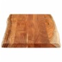 Tablero de mesa rectangular borde natural acacia 100x60x2,5 cm de , Tableros para mesas - Ref: Foro24-370622, Precio: 102,80 ...