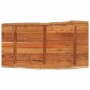 Tablero de mesa rectangular borde natural acacia 100x60x2,5 cm de , Tableros para mesas - Ref: Foro24-370622, Precio: 102,80 ...
