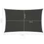 Toldo de vela gris antracita HDPE 160 g/m² 2,5x4 m de vidaXL, Sombrillas - Ref: Foro24-311069, Precio: 31,05 €, Descuento: %