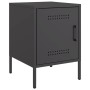 Mesitas de noche 2 unidades acero negro 36x39x50,5 cm de , Mesitas de noche - Ref: Foro24-842911, Precio: 89,23 €, Descuento: %