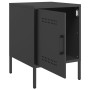Mesitas de noche 2 unidades acero negro 36x39x50,5 cm de , Mesitas de noche - Ref: Foro24-842911, Precio: 89,23 €, Descuento: %
