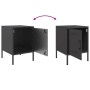 Mesitas de noche 2 unidades acero negro 36x39x50,5 cm de , Mesitas de noche - Ref: Foro24-842911, Precio: 89,23 €, Descuento: %