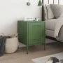 Mesita de noche de acero verde oliva 36x39x50,5 cm de , Mesitas de noche - Ref: Foro24-842918, Precio: 54,76 €, Descuento: %