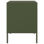 Mesita de noche de acero verde oliva 36x39x50,5 cm de , Mesitas de noche - Ref: Foro24-842918, Precio: 55,41 €, Descuento: %
