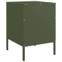 Mesita de noche de acero verde oliva 36x39x50,5 cm de , Mesitas de noche - Ref: Foro24-842918, Precio: 55,41 €, Descuento: %