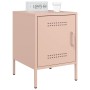 Mesitas de noche 2 unidades acero rosa 36x39x50,5 cm de , Mesitas de noche - Ref: Foro24-842913, Precio: 94,40 €, Descuento: %
