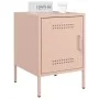 Mesitas de noche 2 unidades acero rosa 36x39x50,5 cm de , Mesitas de noche - Ref: Foro24-842913, Precio: 93,33 €, Descuento: %